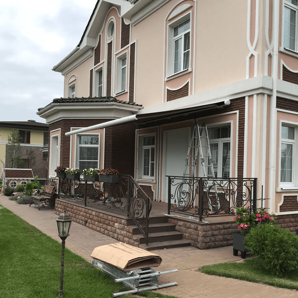 Выполненная работа кассетной маркизы GS-500